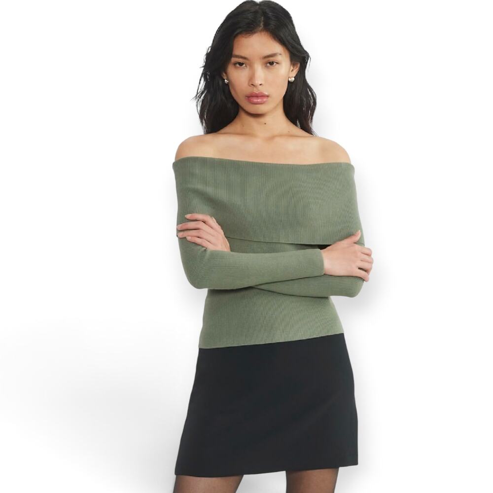 Aritzia Wilfred Nola off-the-shoulder sweater